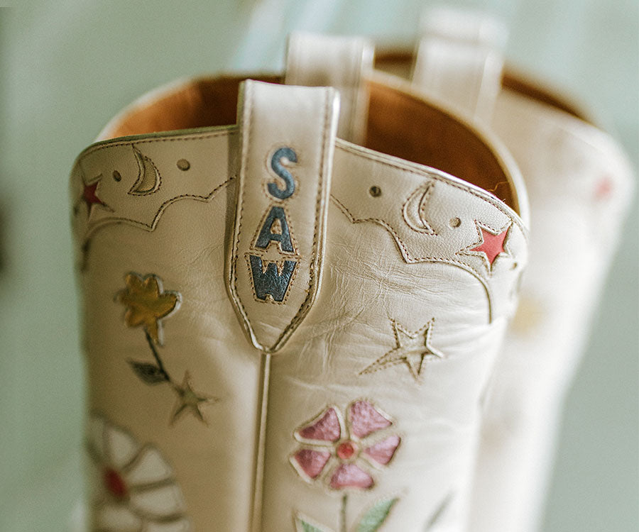 Paisano - Creme - Tall | Luxury Fashion Women's Cowboy Boot | Miron Crosby