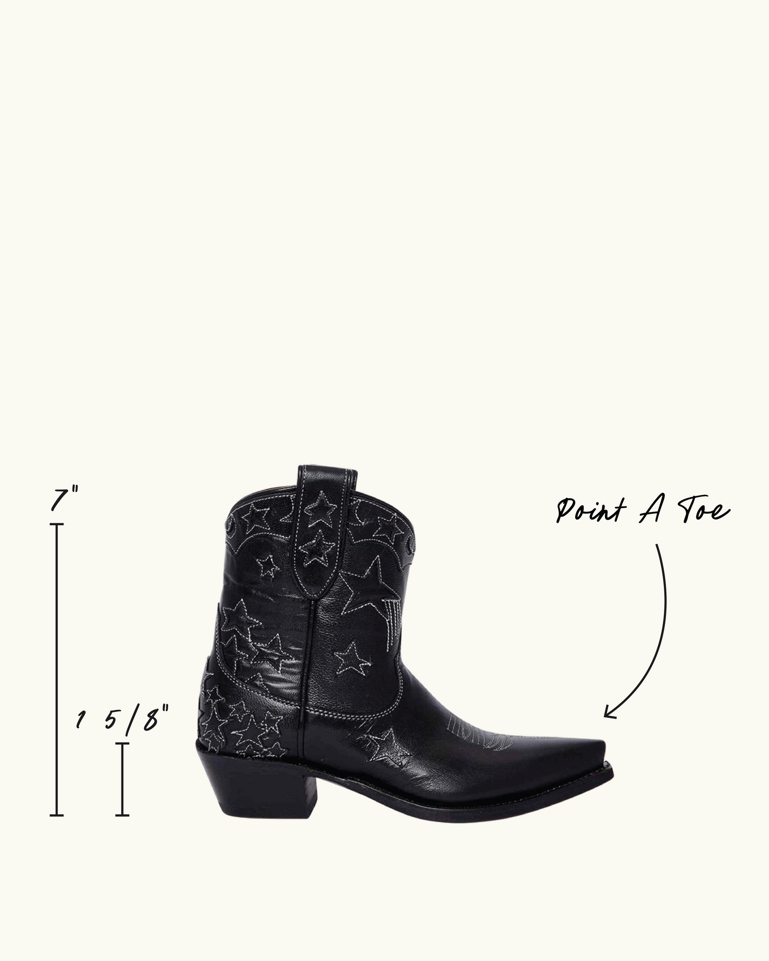 Brooke Black | Luxury Fashion Women's Cowboy Boot | Miron Crosby