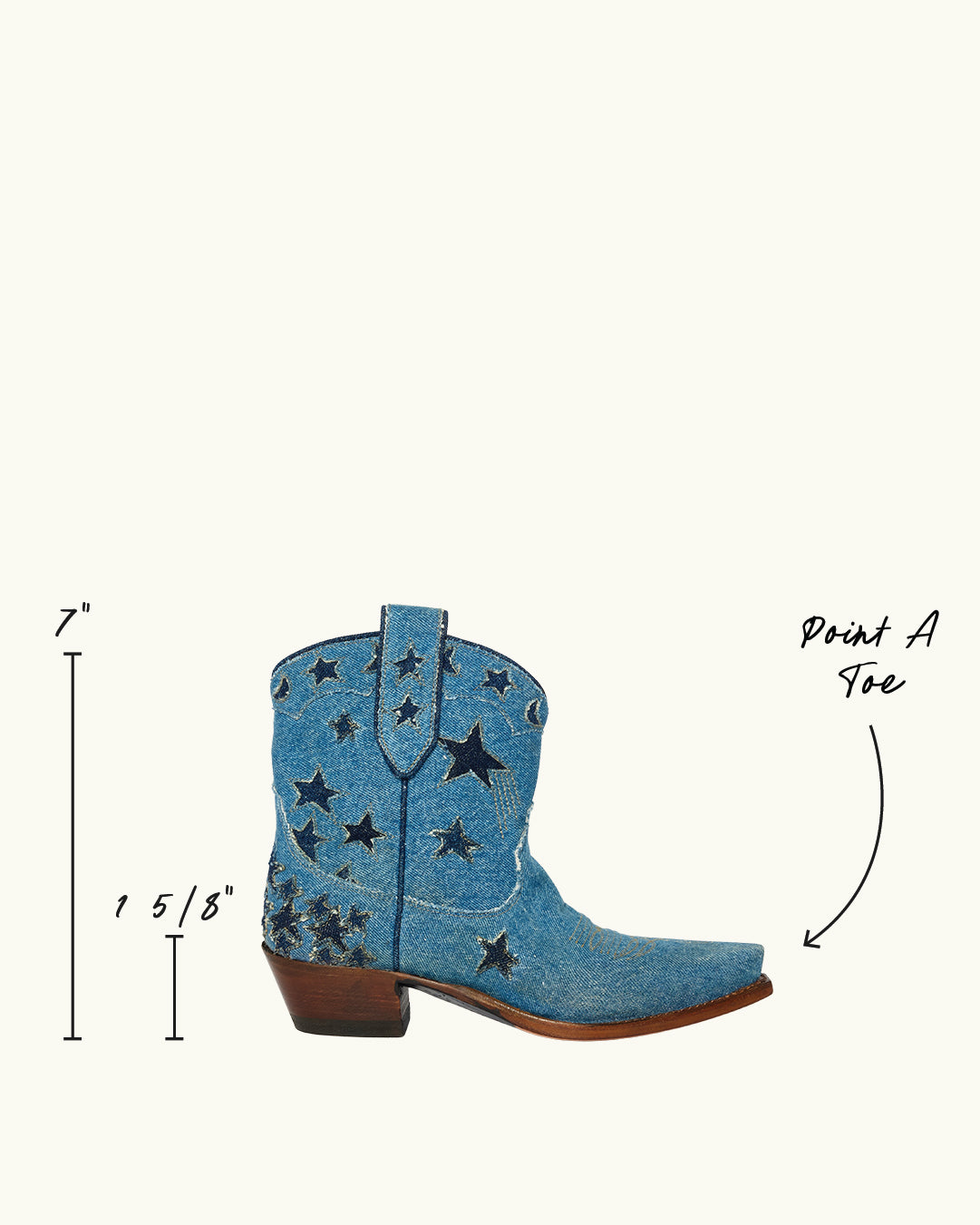 Brooke Denim | Luxury Fashion Women's Cowboy Boot | Miron Crosby