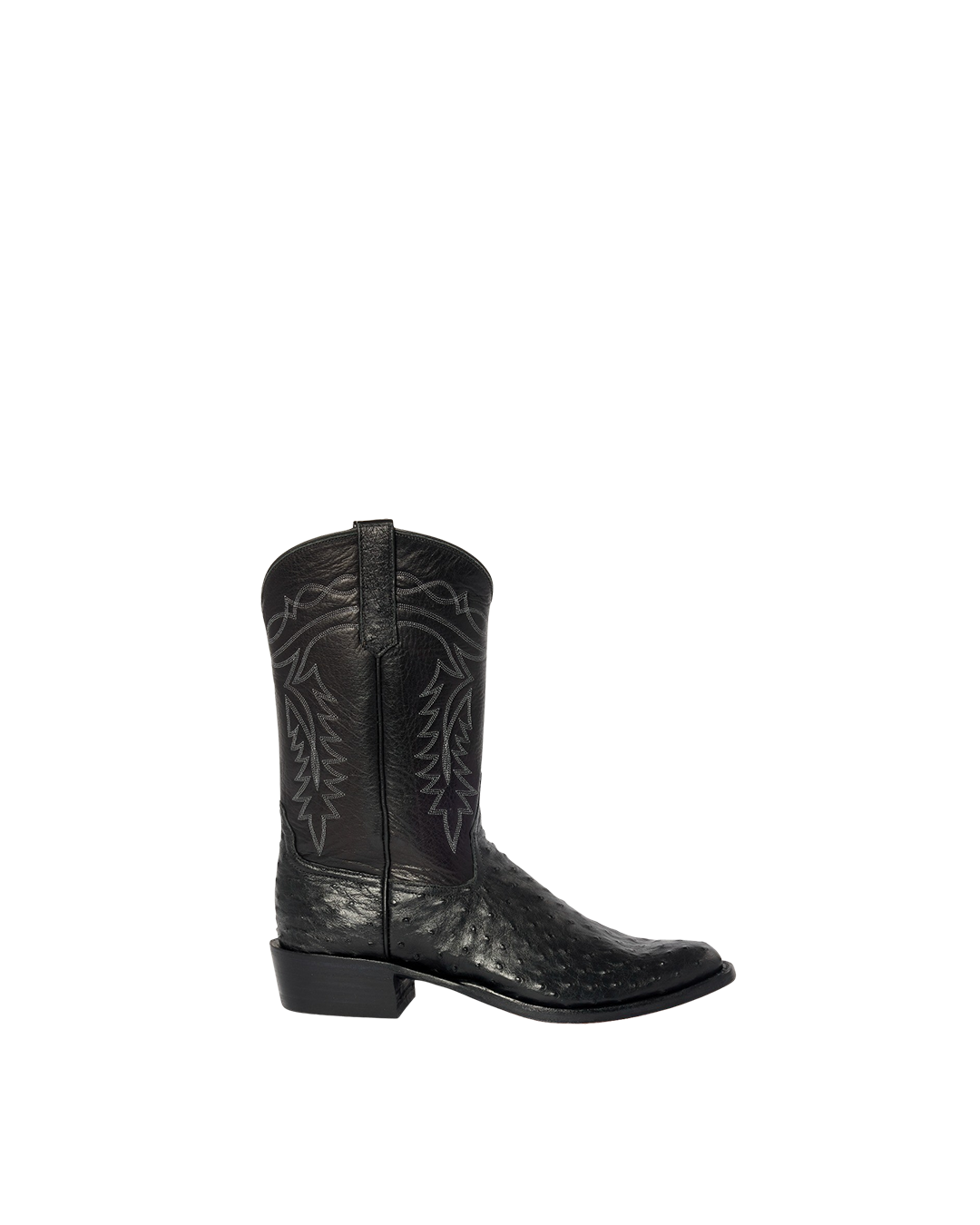 Coley Black Ostrich | Luxury Fashion Cowboy Boots | Miron Crosby