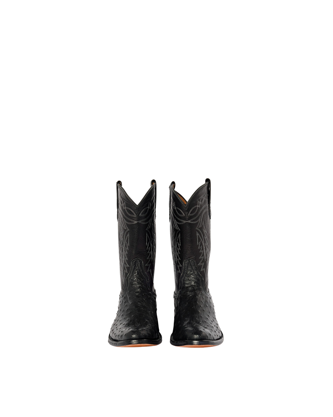 Coley Black Ostrich | Luxury Fashion Cowboy Boots | Miron Crosby
