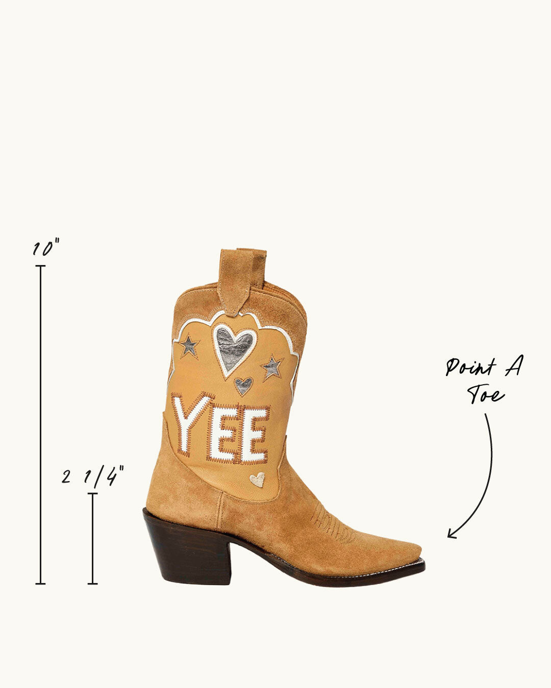 Dana Cashew | Luxury Fashion Women's Cowboy Boot | Miron Crosby