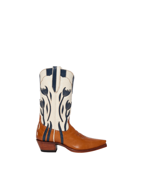 Dolly 2.0 Crème Women's Luxury Fashion Cowboy Boots | Miron Crosby