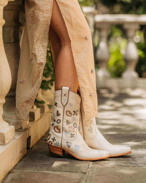 Elaine Creme | Luxury Fashion Women's Cowboy Boot | Miron Crosby