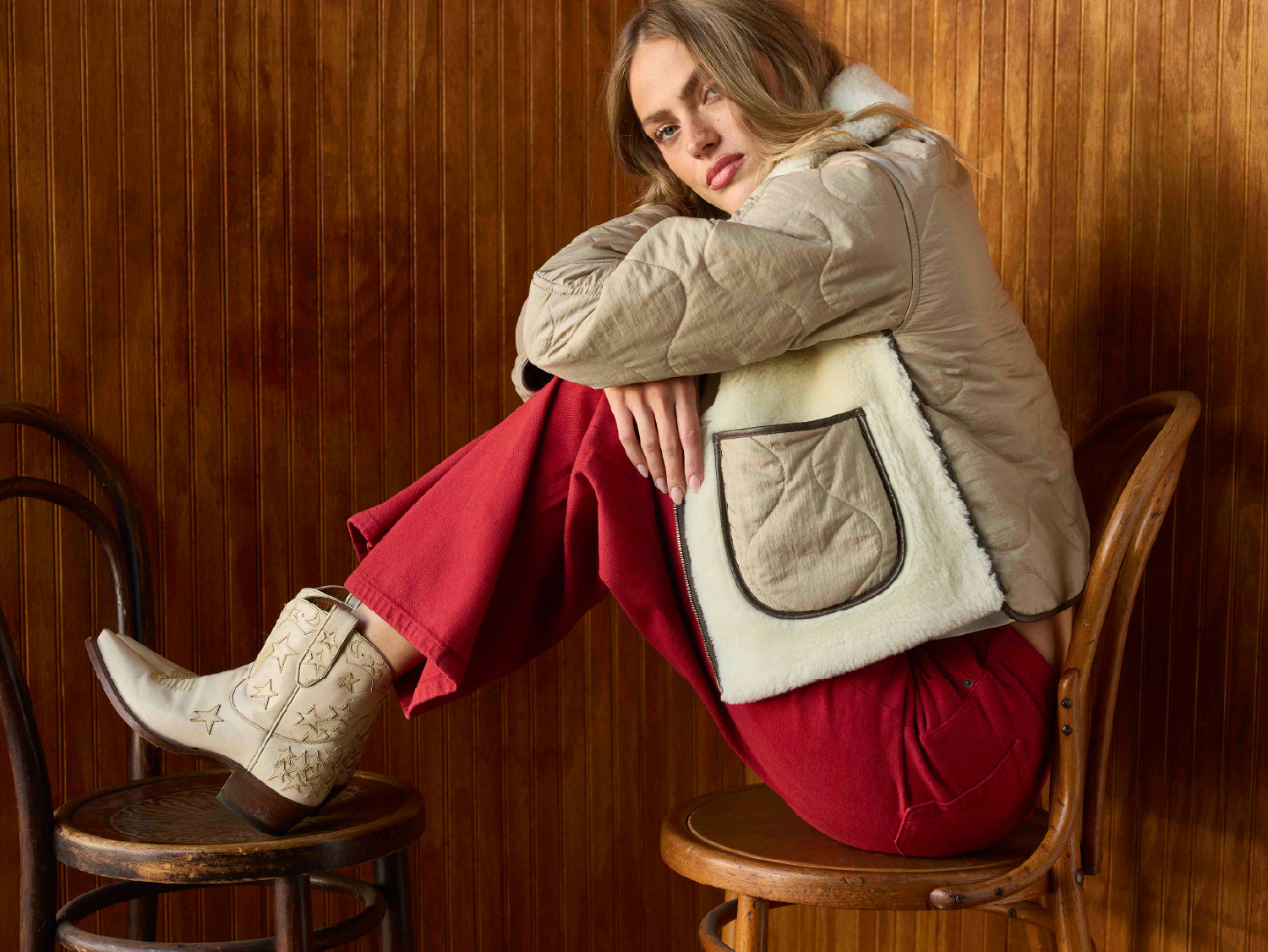 Brooke - Creme | Luxury Fashion Women's Cowboy Boot | Miron Crosby