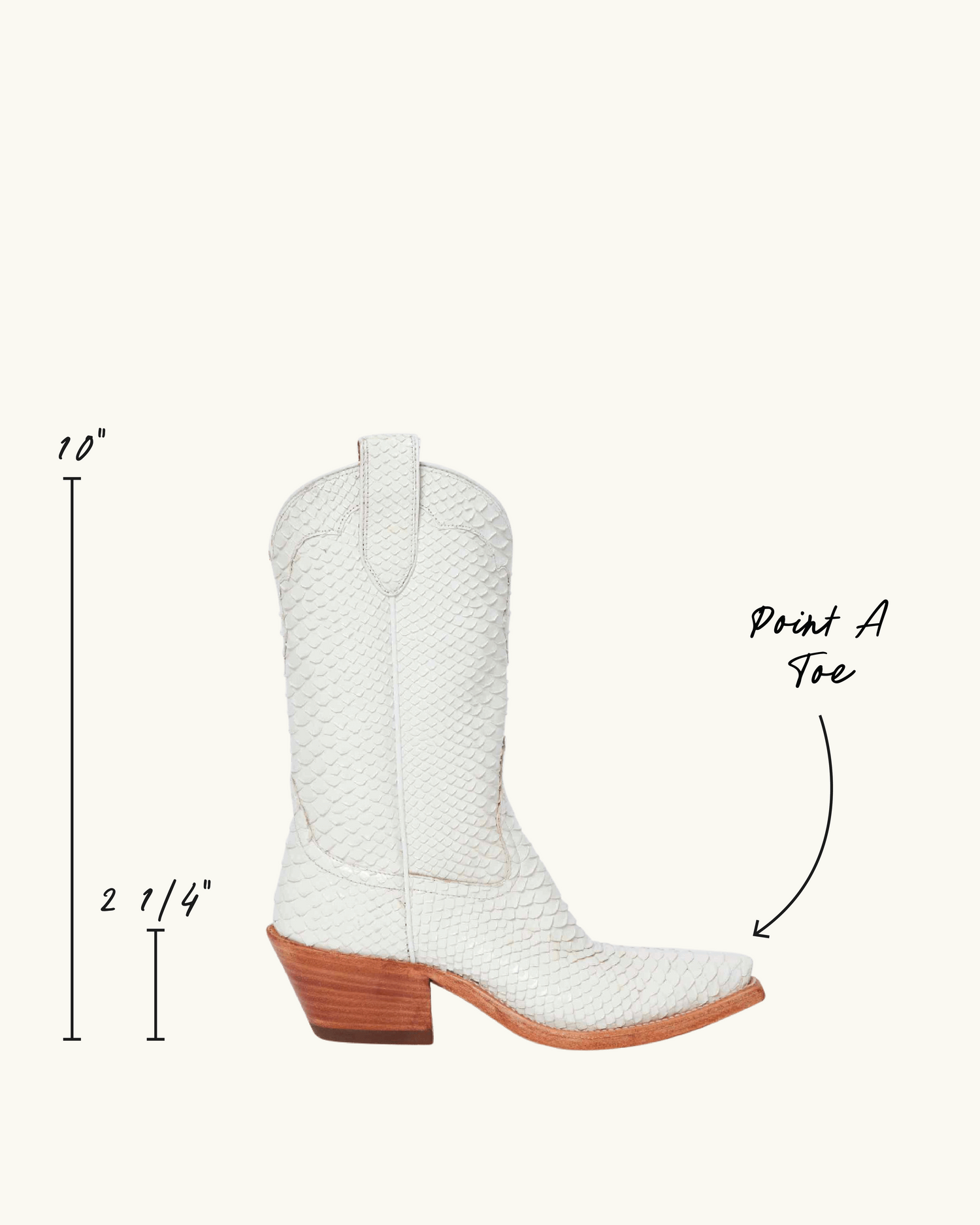 Kerri Creme Python | Luxury Fashion Women's Cowboy Boot | Miron Crosby