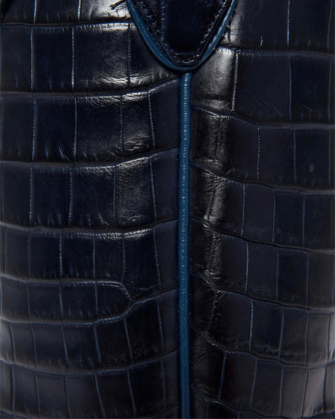 Kerri Navy Croc | Luxury Fashion Women's Cowboy Boot | Miron Crosby