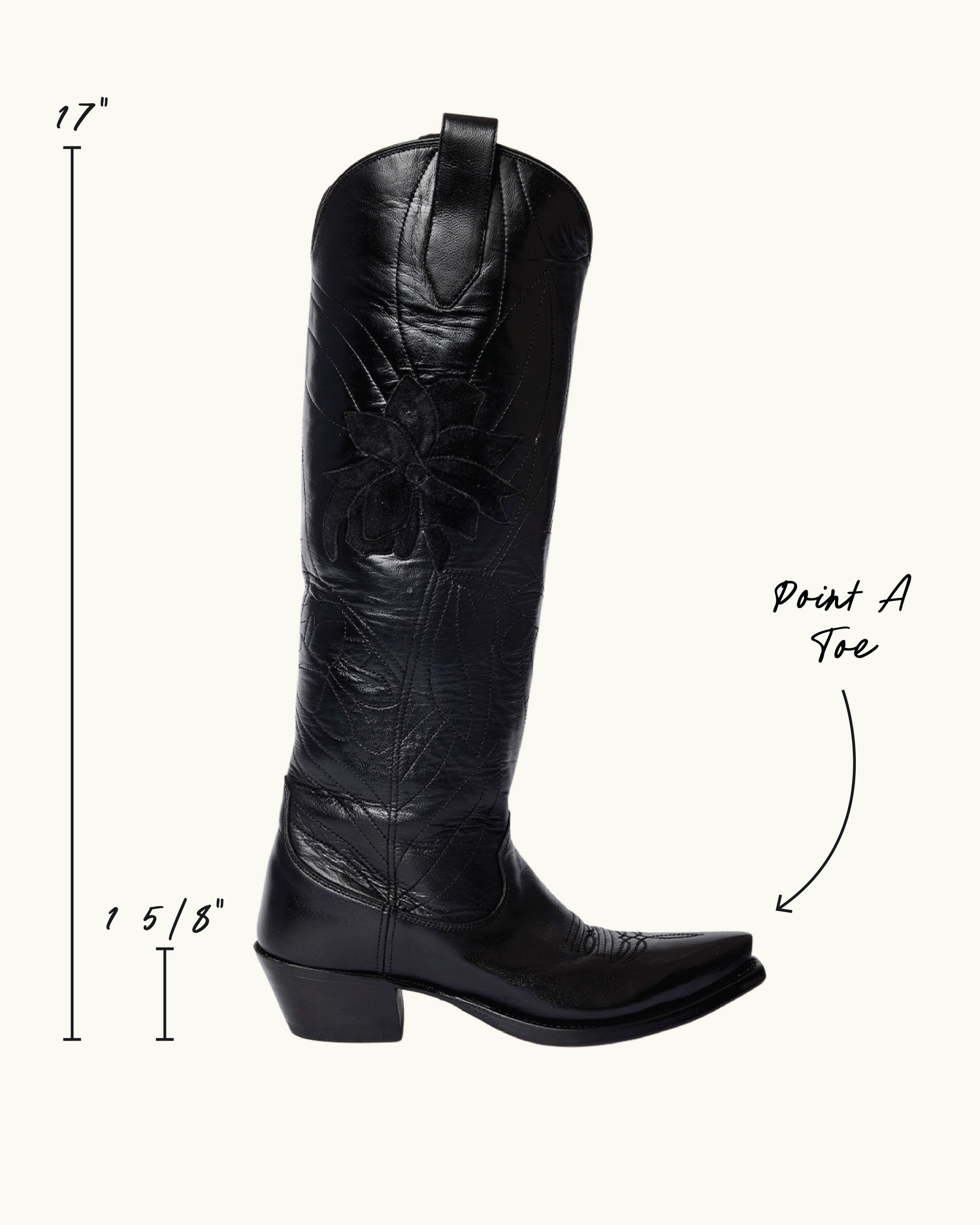 Kirstin Black | Luxury Fashion Women's Cowboy Boot | Miron Crosby