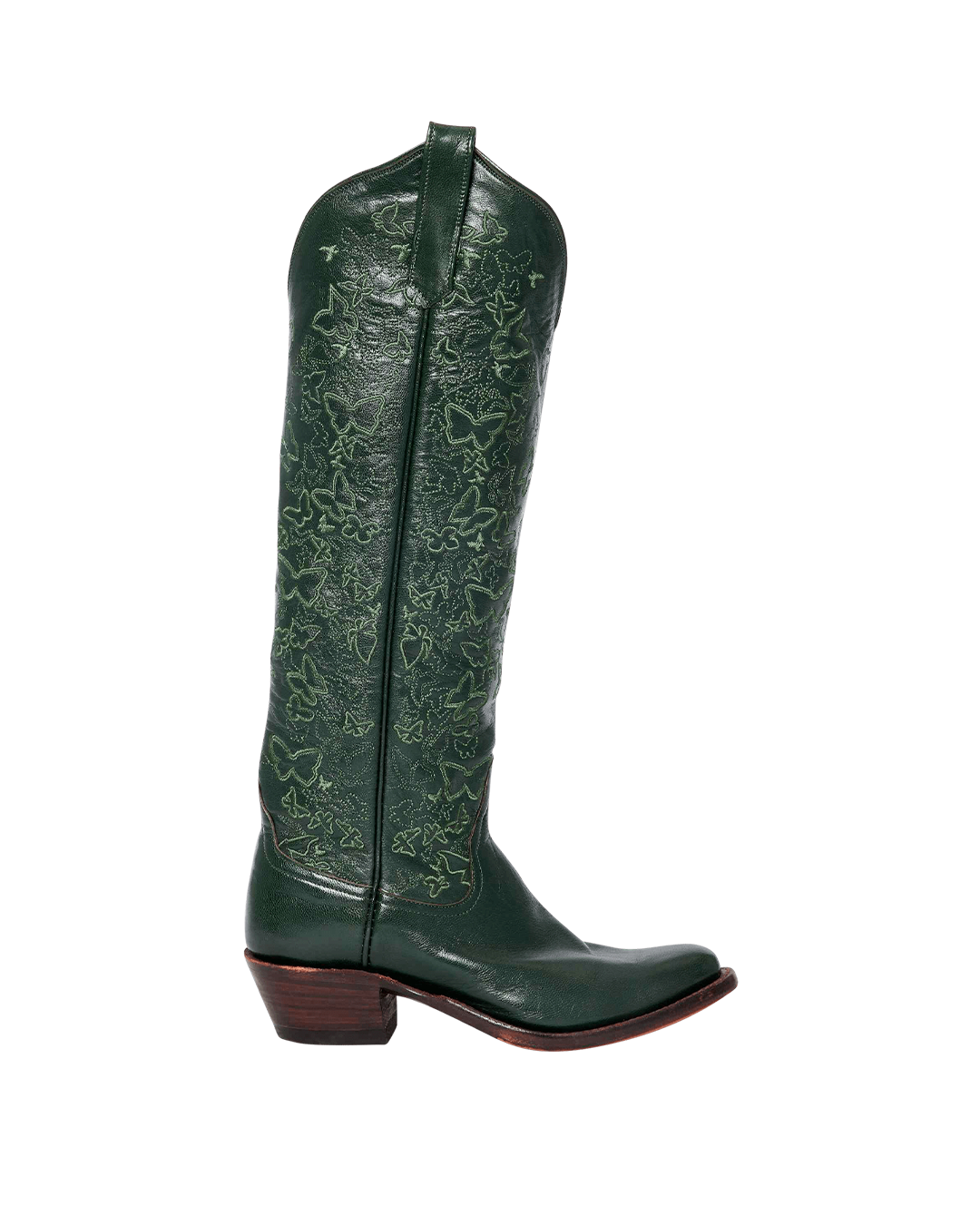 Leigh Hunter Green Luxury Fashion Women s Cowboy Boots Miron Crosby