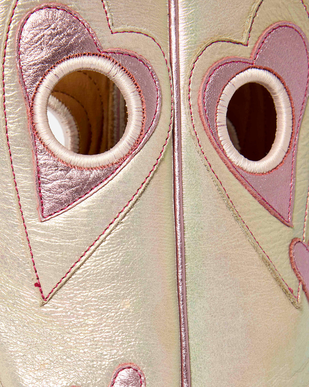 Lucy Iridescent Light Pink | Luxury Fashion Women's Cowboy Boot | Miron Crosby