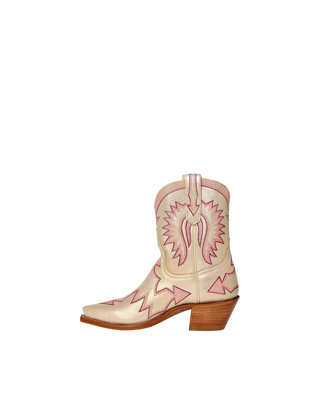 Maggie Iridescent Pink Luxury Fashion Cowboy Boots | Miron Crosby