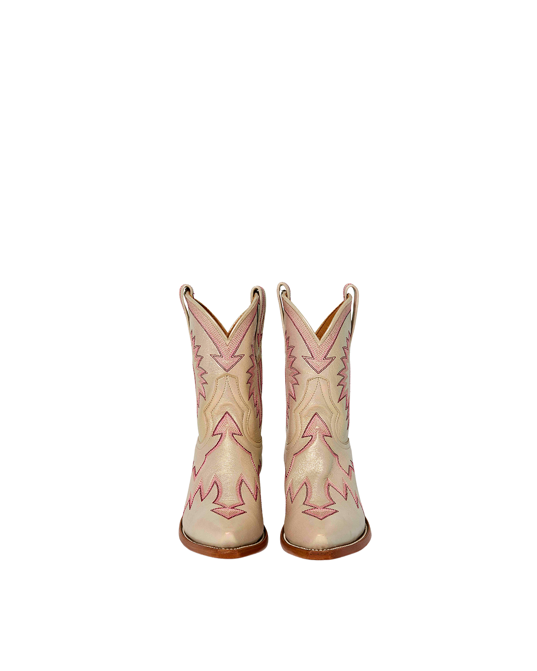 Maggie Iridescent Pink Luxury Fashion Cowboy Boots | Miron Crosby