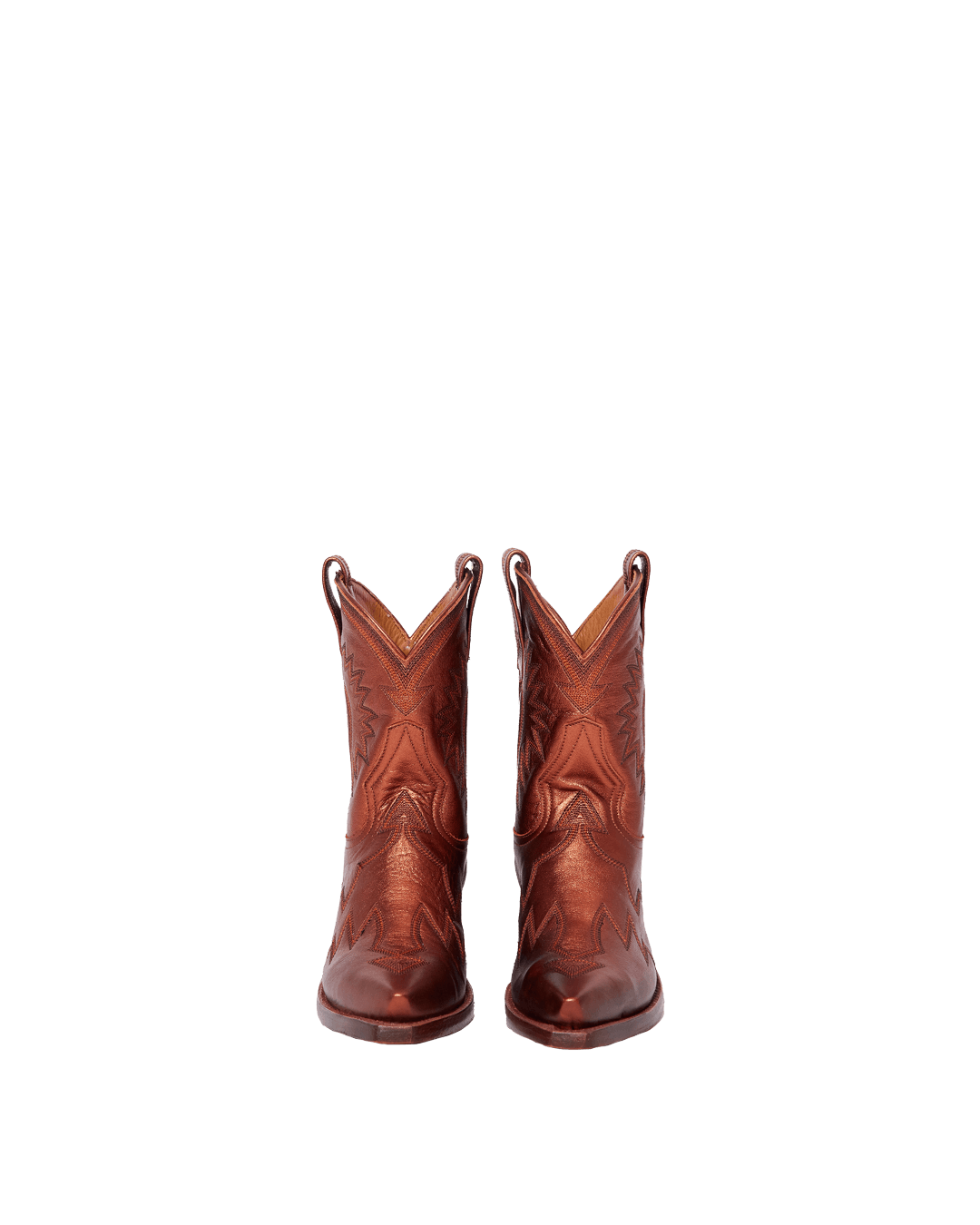 Maggie Metallic Burnt Orange Women&