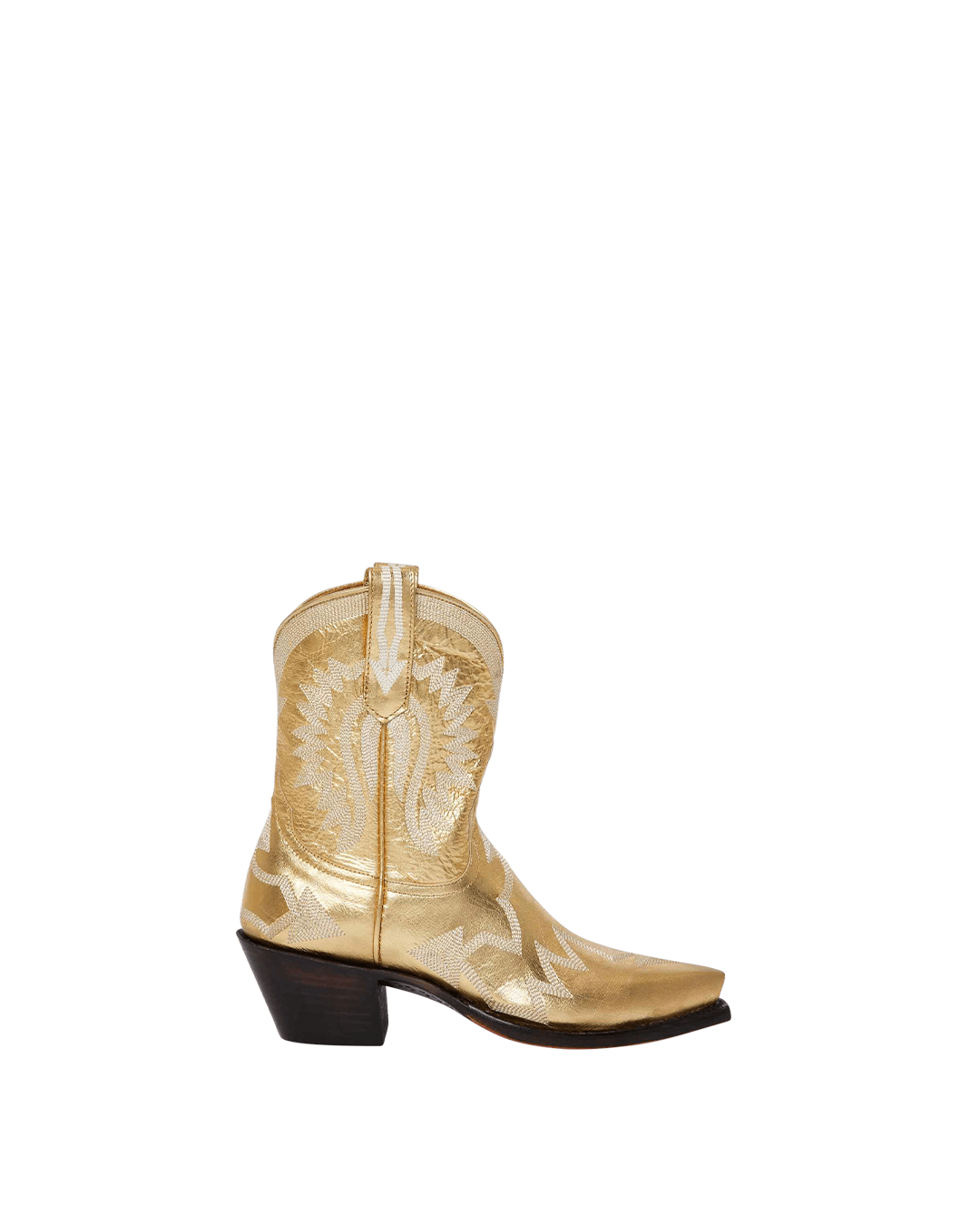 Retailer golden cowboy boots