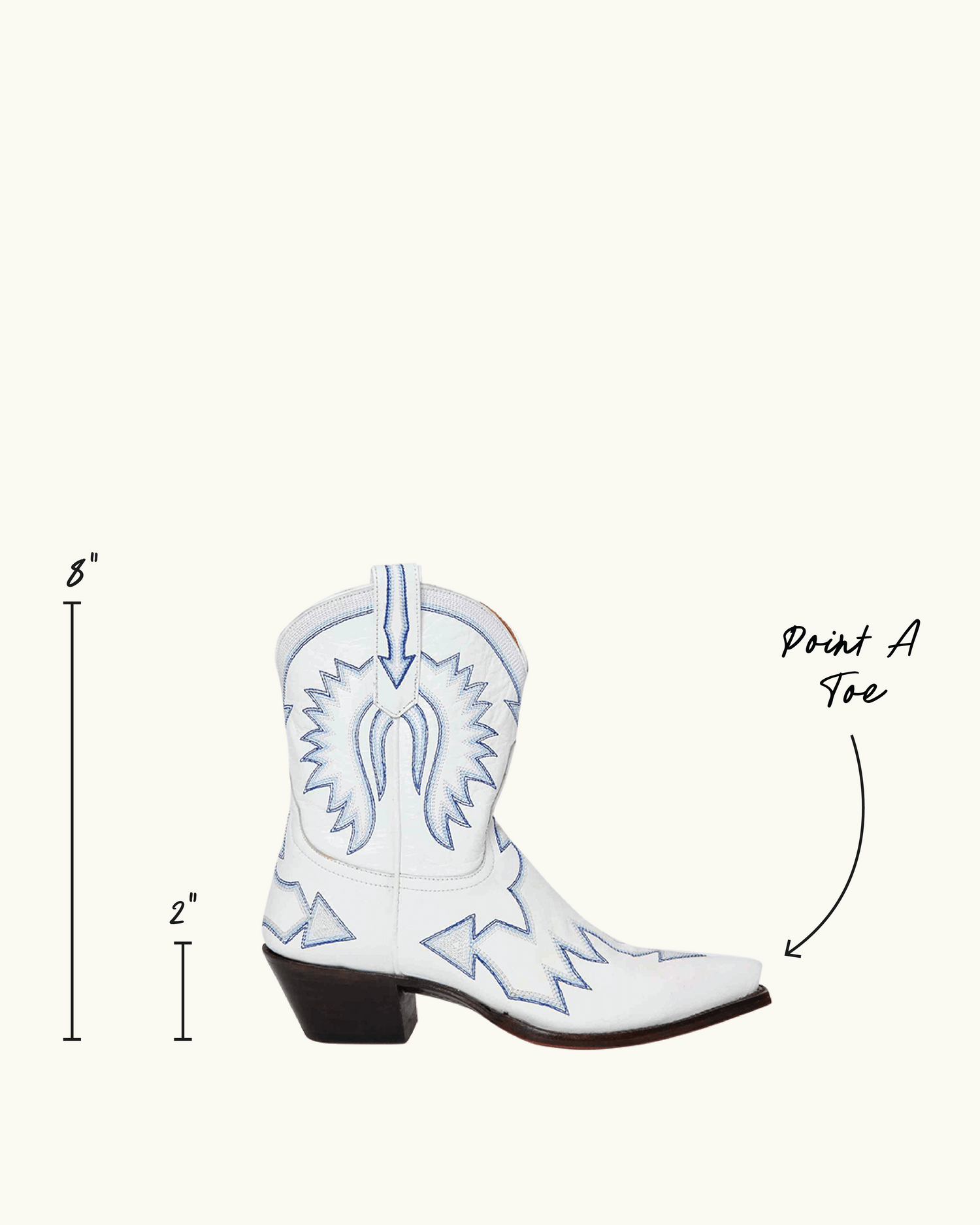 Maggie White | Luxury Fashion Women's Cowboy Boot | Miron Crosby