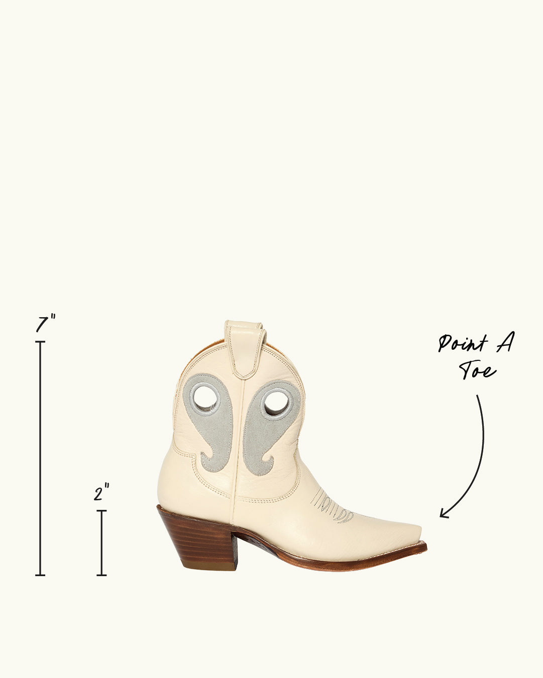 Marianne Creme | Luxury Fashion Women's Cowboy Boot | Miron Crosby