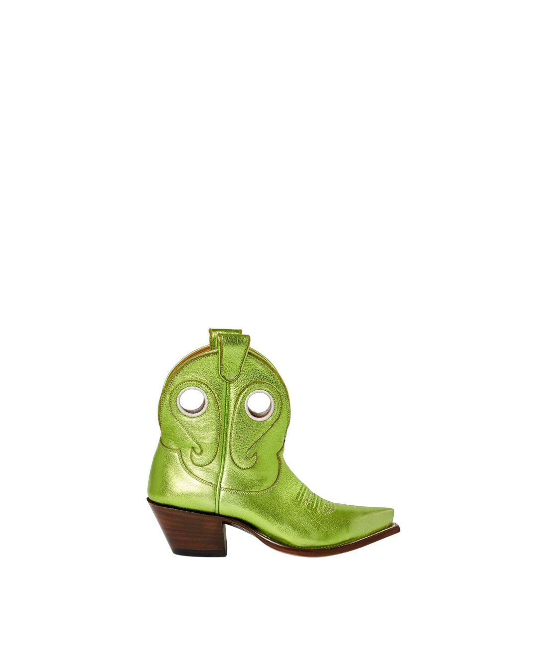 Marianne Metallic Lime Green | Luxury Fashion Women&