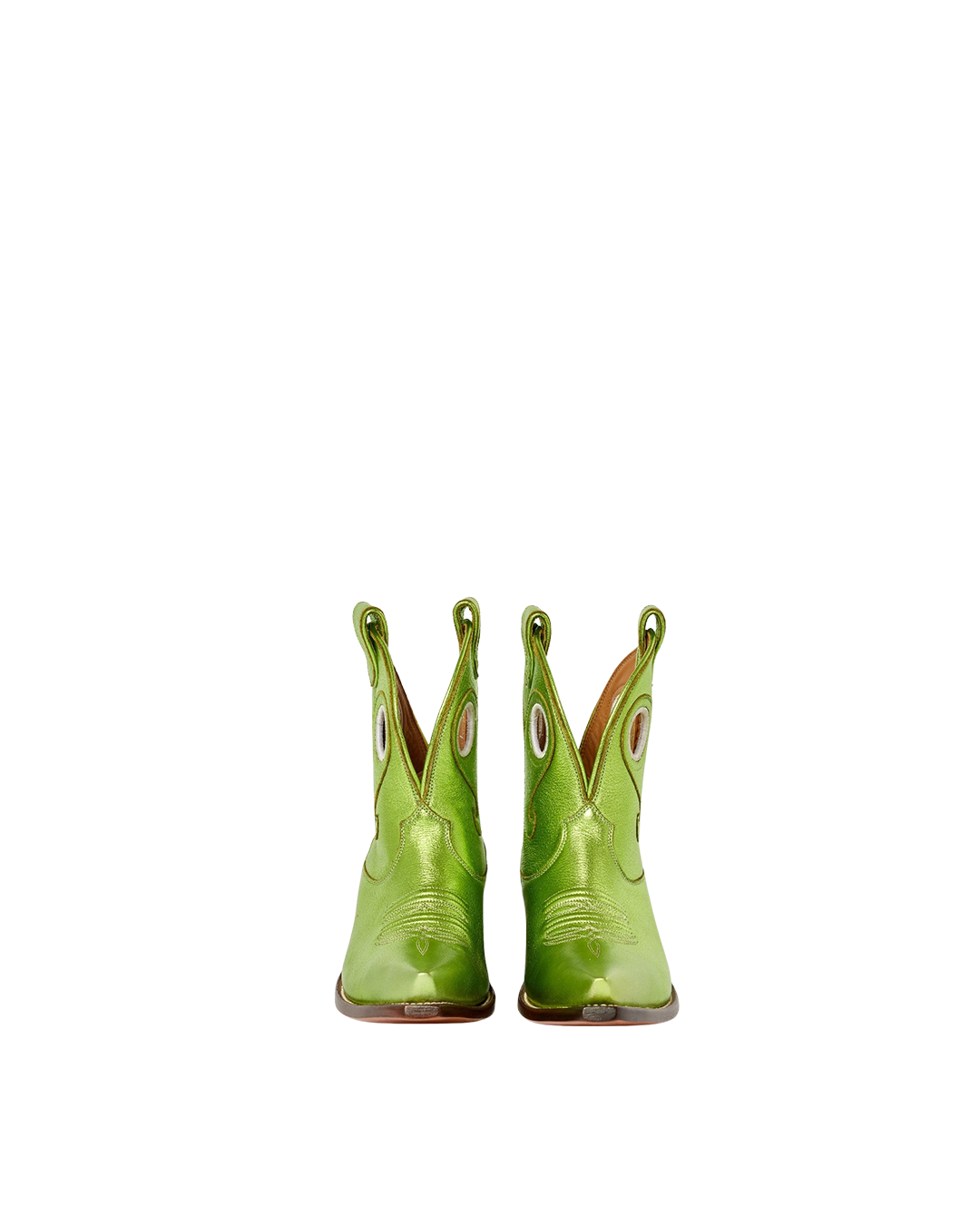 Marianne Metallic Lime Green | Luxury Fashion Women&