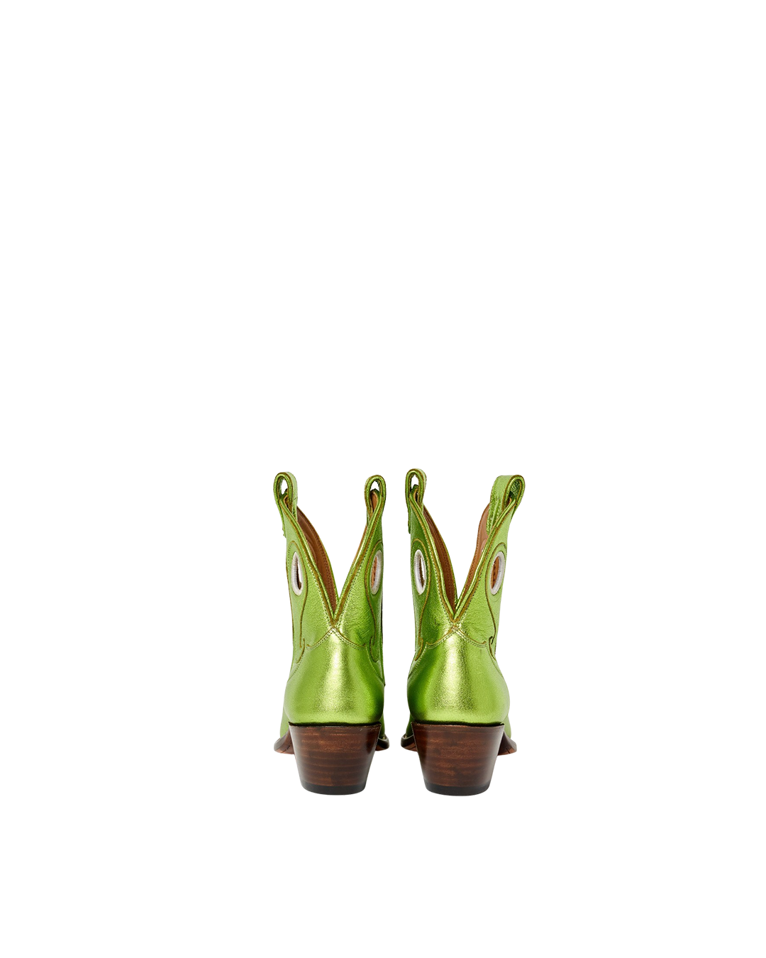 Marianne Metallic Lime Green | Luxury Fashion Women&