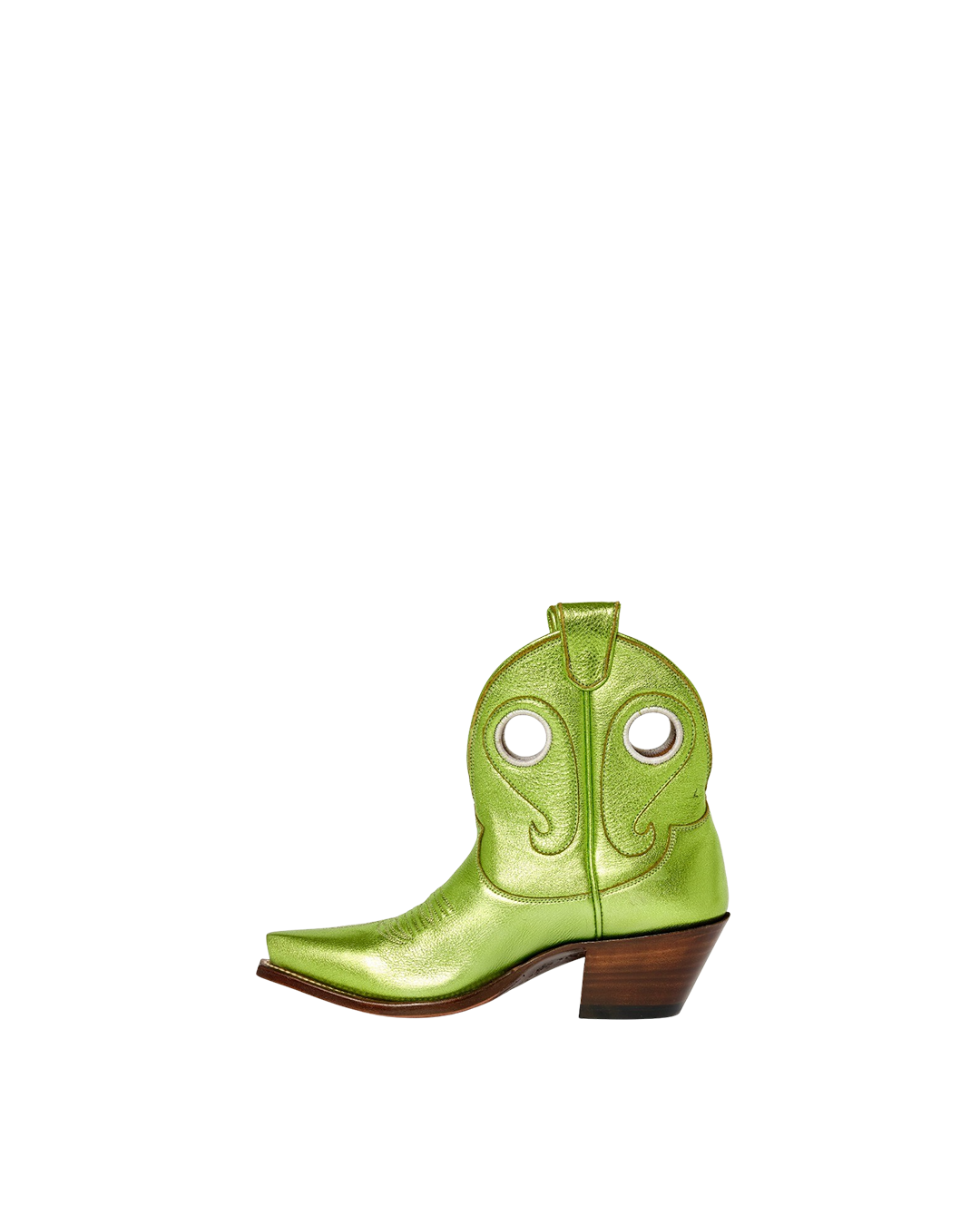 Marianne Metallic Lime Green | Luxury Fashion Women&