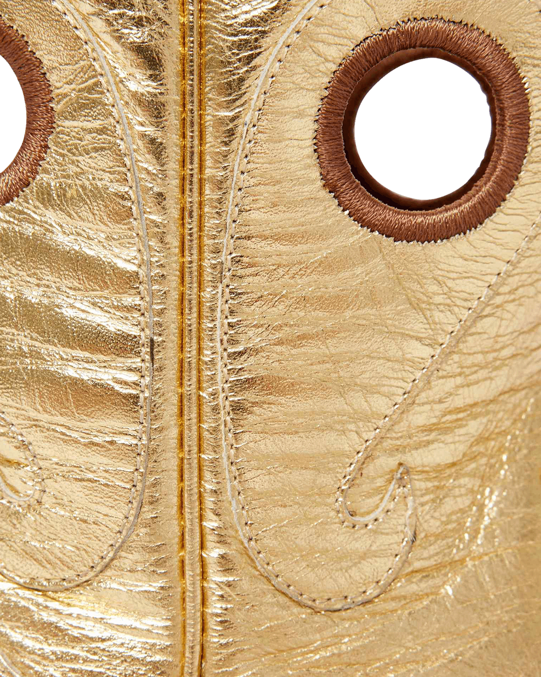 Marianne Metallic Gold Luxury Fashion Cowboy Boots | Miron Crosby