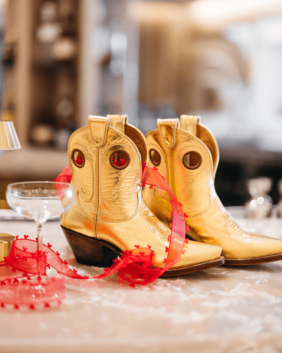 Marianne Metallic Gold Women&