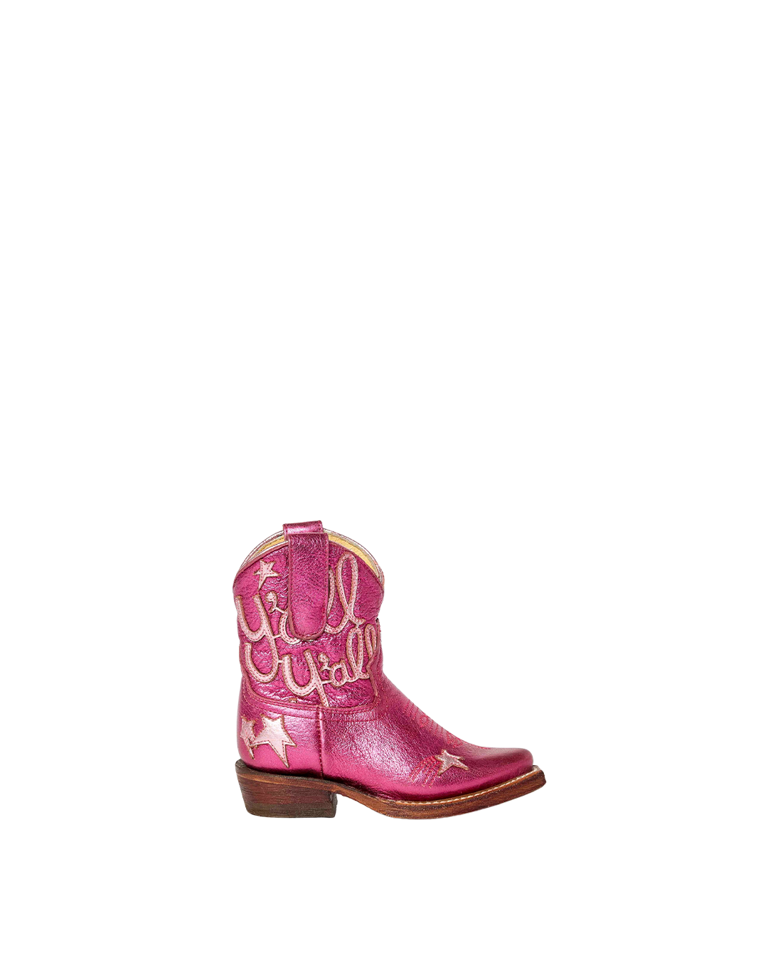 Mini Sophie Metallic Hot Pink | Luxury Fashion Kid's Cowboy Boots