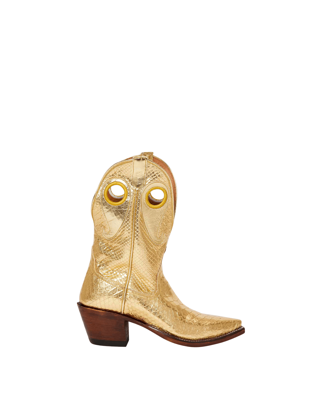 Molly Metallic Gold Python Women&