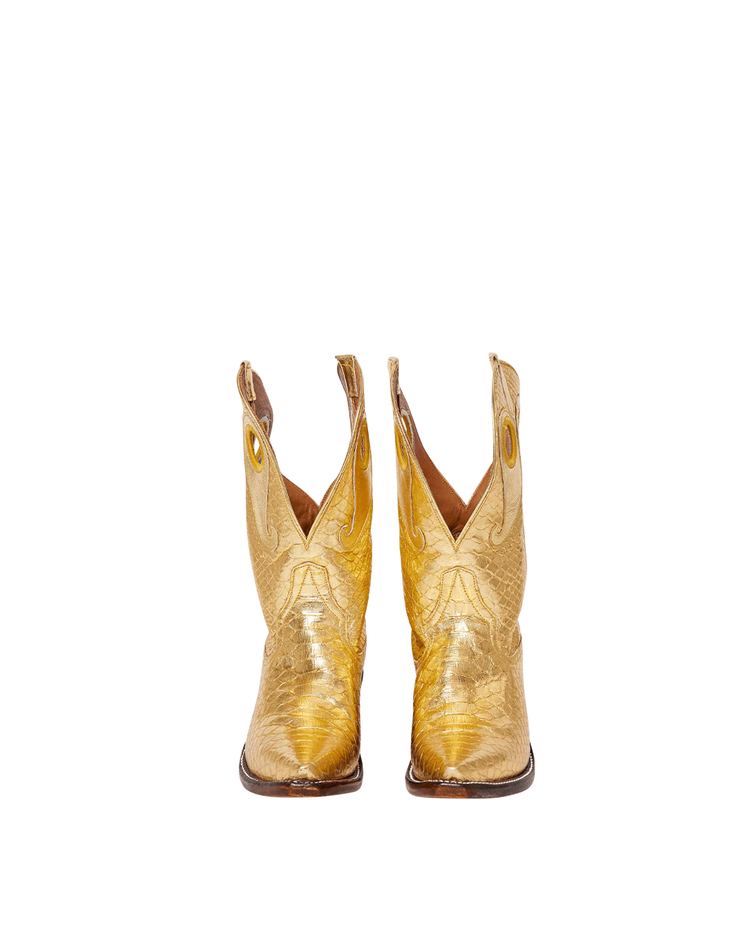 Molly Metallic Gold Python Women&