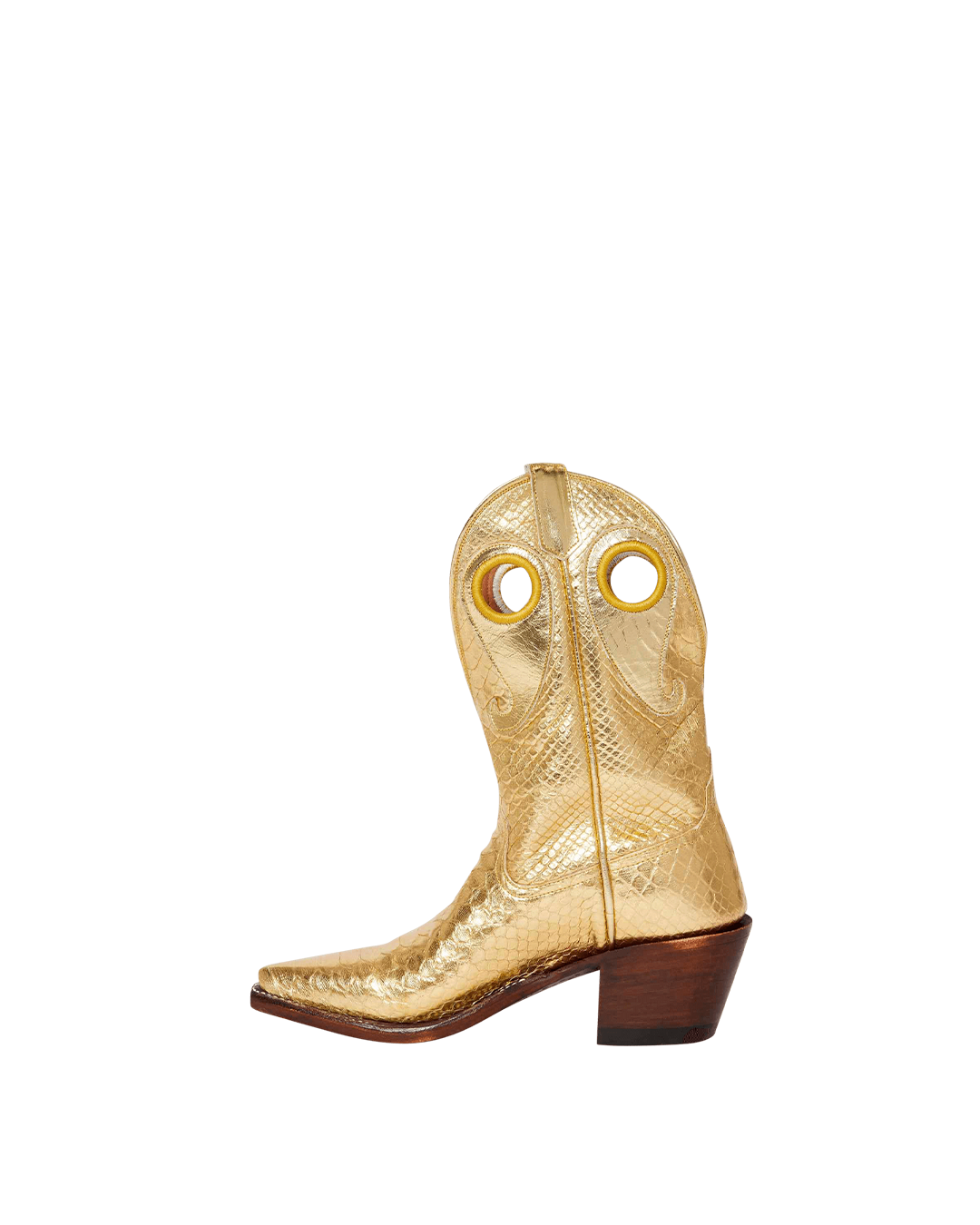 Molly Metallic Gold Python Women&