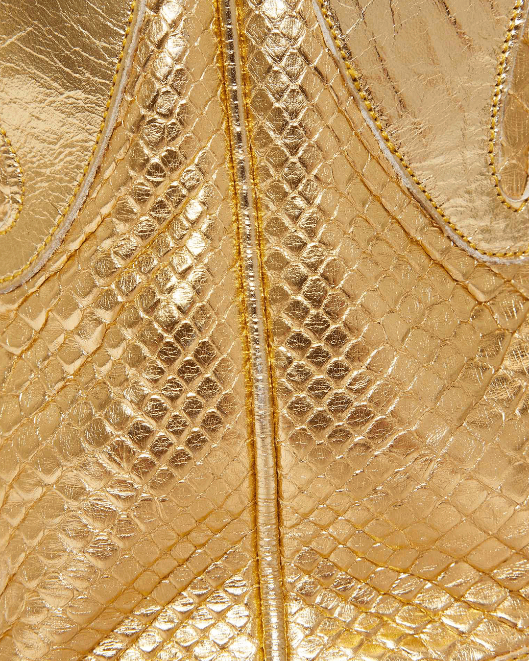 Molly Metallic Gold Python | Luxury Fashion Women's Cowboy Boot | Miron Crosby