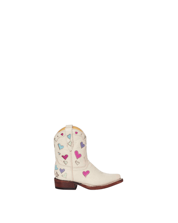 Nell Crème Kid's Luxury Fashion Cowboy Boots | Miron Crosby