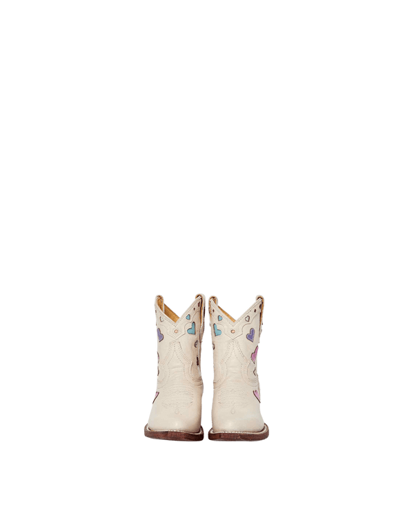 Nell Crème Kid's Luxury Fashion Cowboy Boots | Miron Crosby