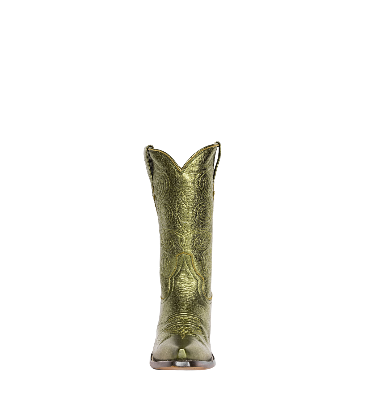 Sally Metallic Olive Green