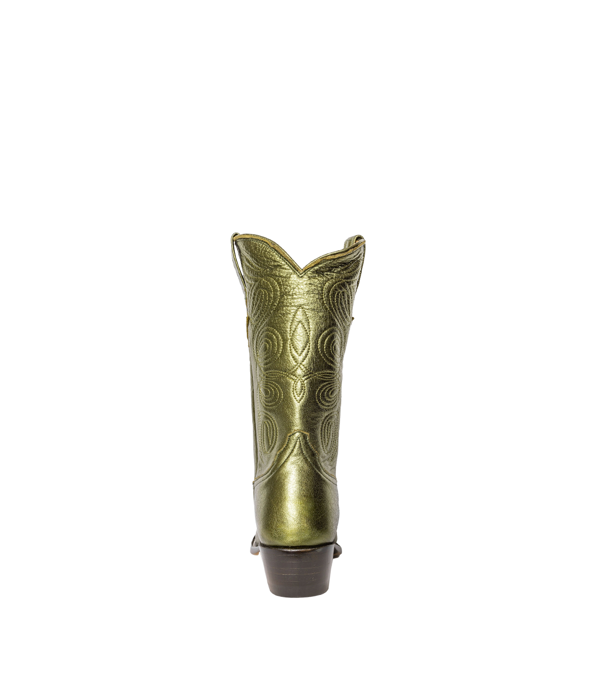 Sally Metallic Olive Green