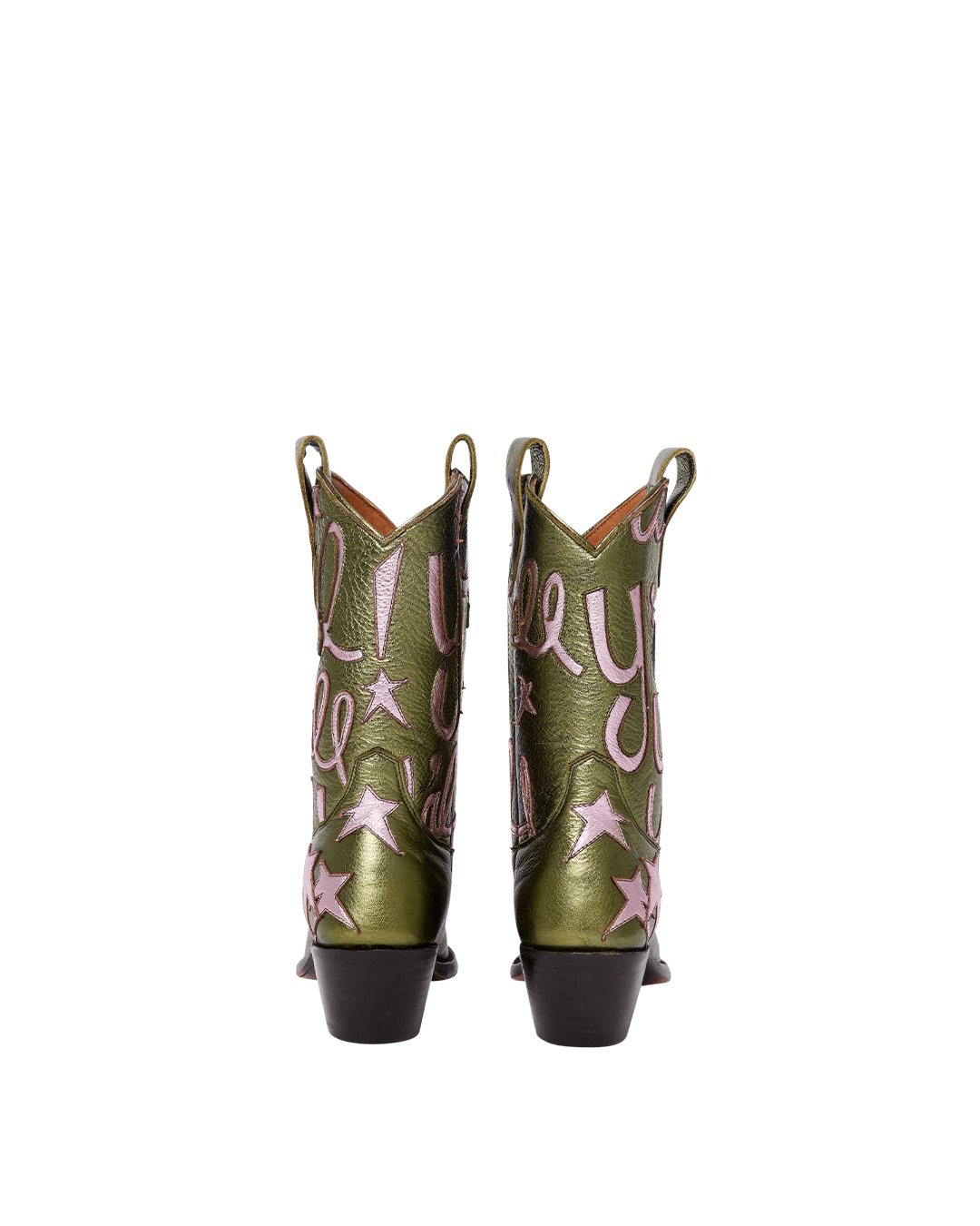 Sophie Metallic Olive Green Women&