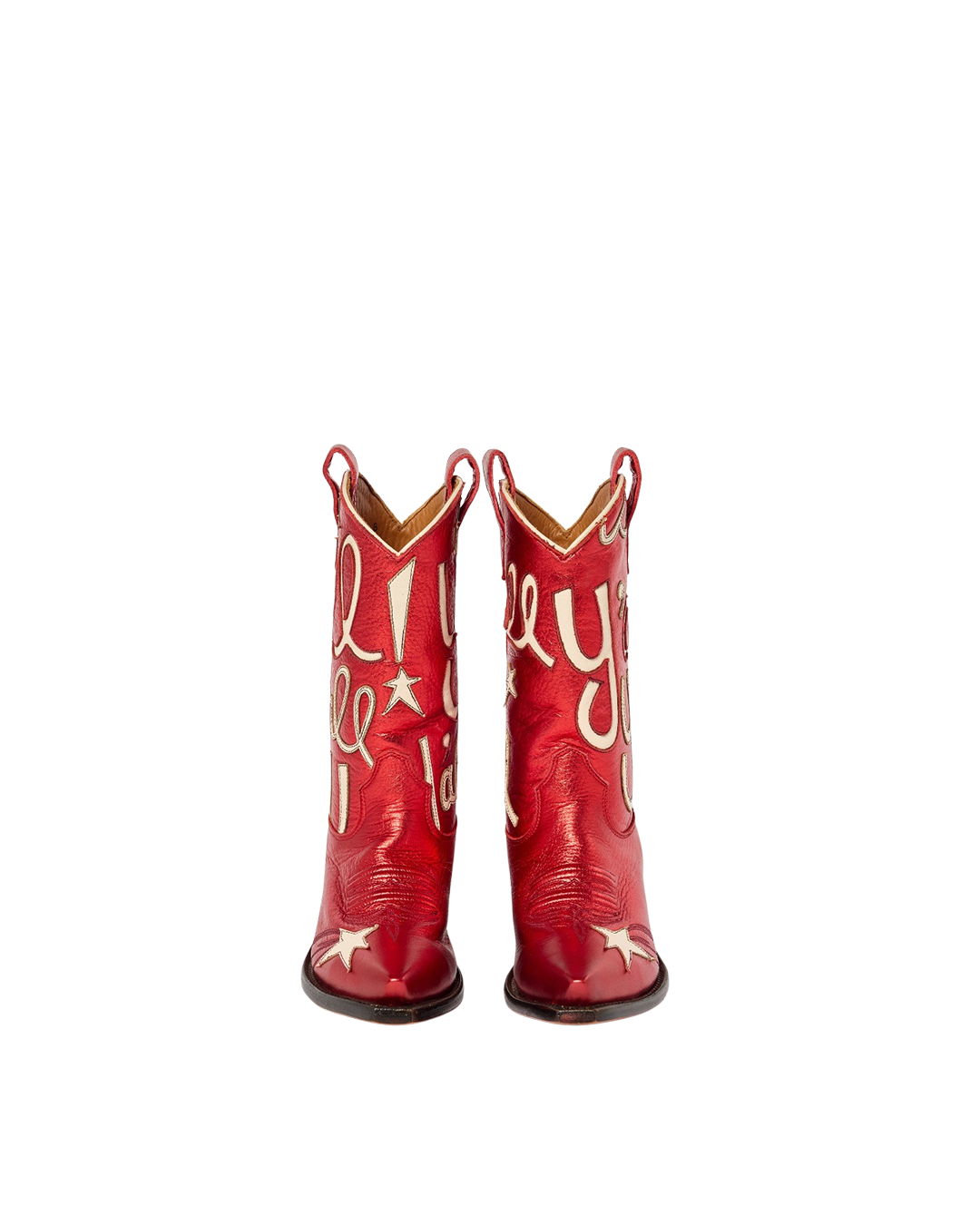 Sophie Metallic Red Luxury Fashion Cowboy Boots | Miron Crosby