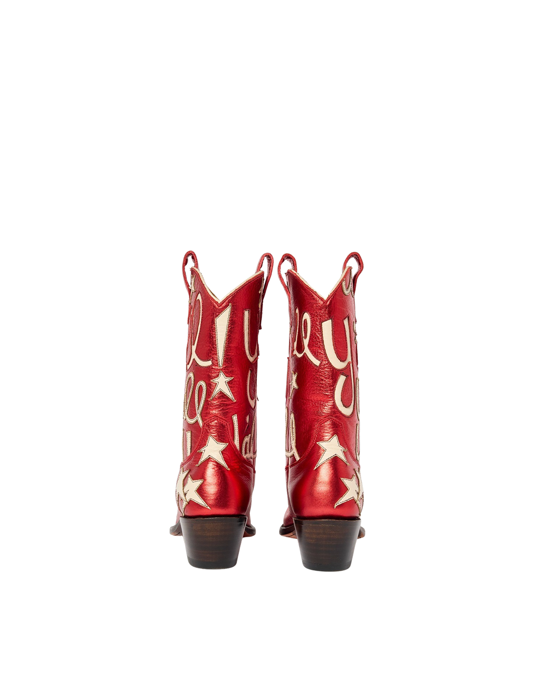 Sophie Metallic Red Luxury Fashion Cowboy Boots | Miron Crosby