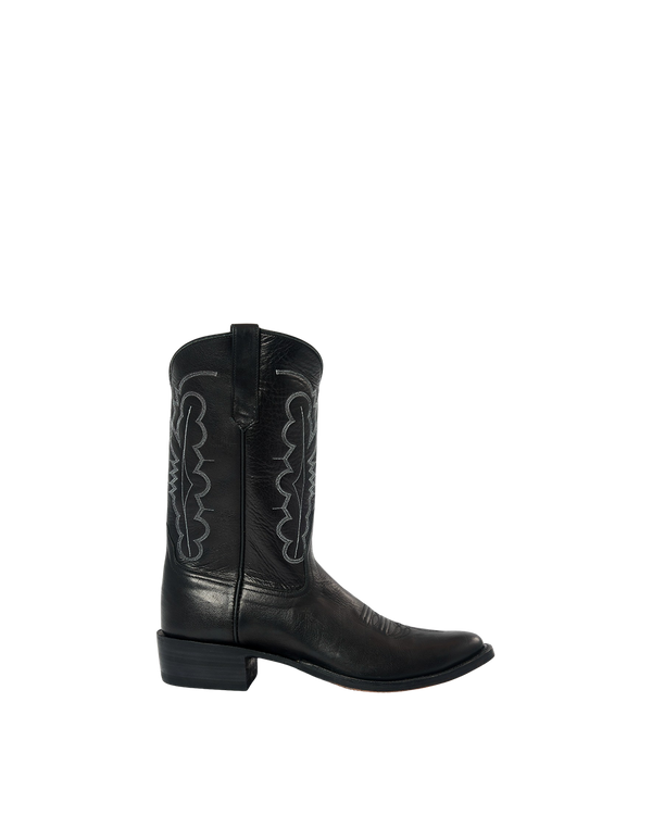 Trainor Black | Luxury Fashion Women's Cowboy Boot | Miron Crosby