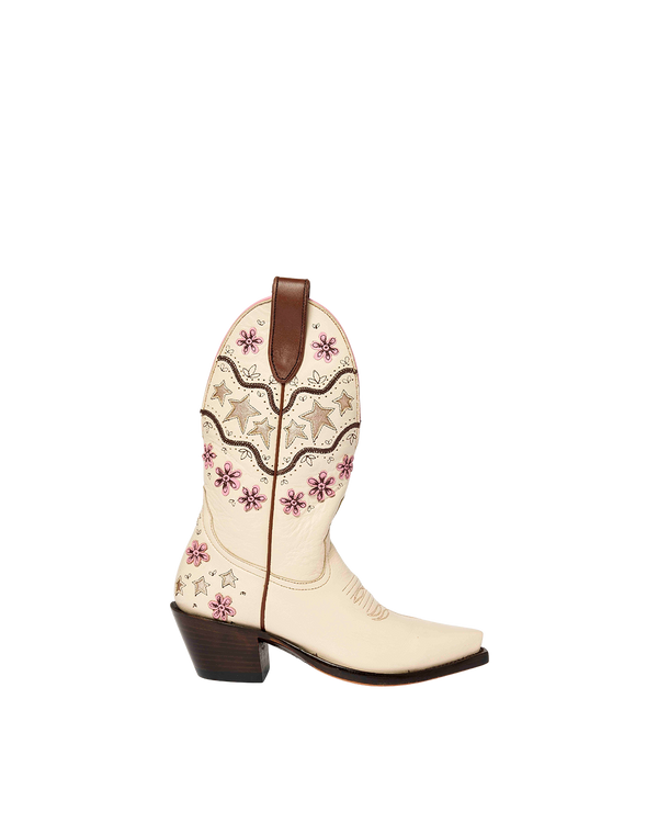 Wade Crème | Luxury Fashion Women's Cowboy Boot | Miron Crosby