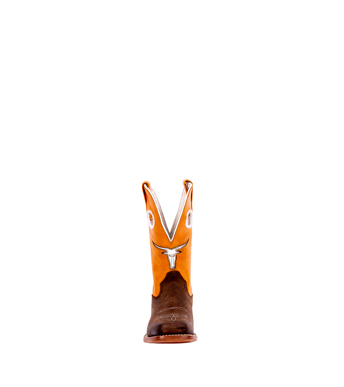 ABxMC Burnt Orange Longhorn Kids Boot