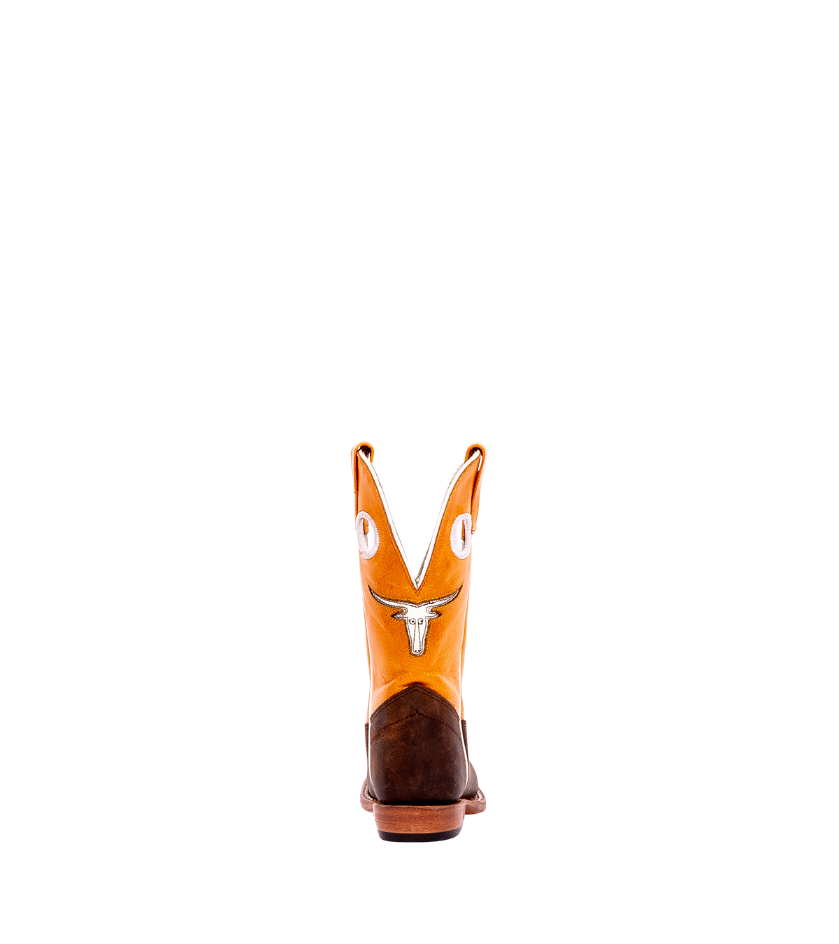 ABxMC Burnt Orange Longhorn Kids Boot