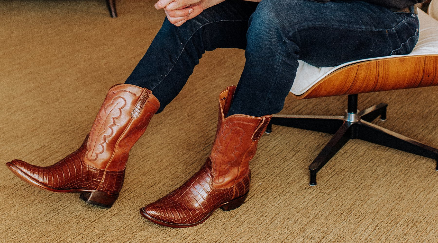 Men's Luxury Fashion Cowboy Boots | Miron Crosby