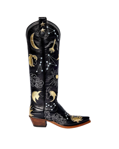 Celeste Black | Luxury Fashion Cowboy Boots | Miron Crosby