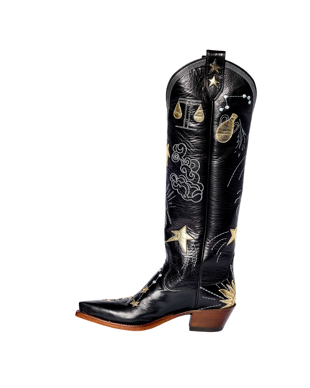 Celeste Black | Luxury Fashion Cowboy Boots | Miron Crosby