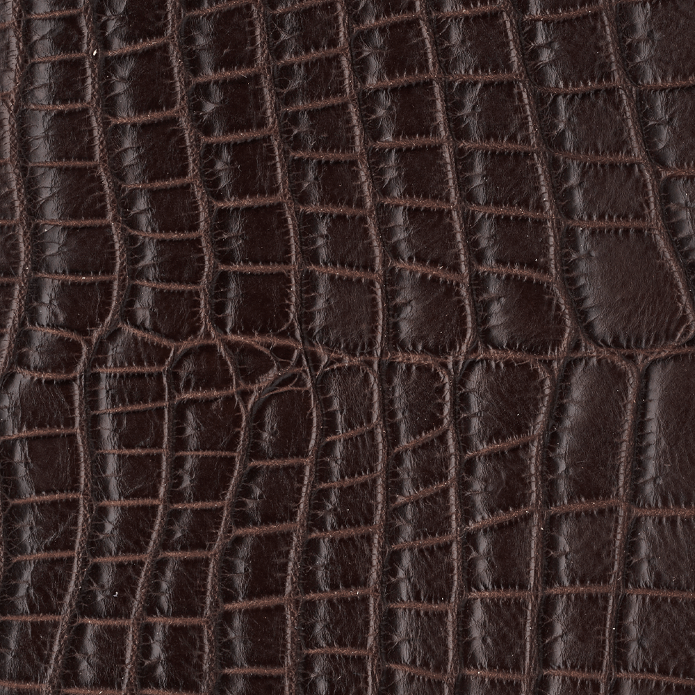 Chocolate Brown Nile Belly Croc | MC Colors | Miron Crosby