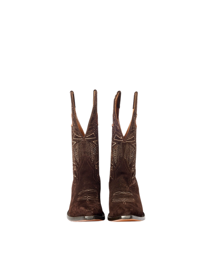 Cleo Chocolate Suede