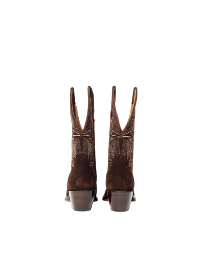 Cleo Chocolate Suede