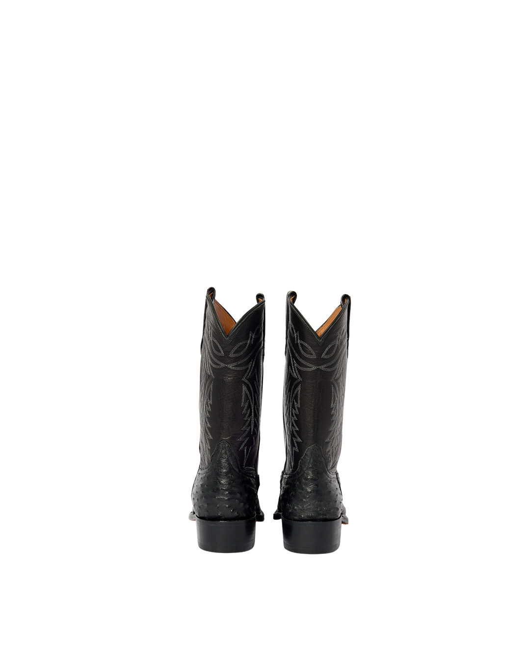 Coley Black Ostrich | Luxury Fashion Cowboy Boots | Miron Crosby