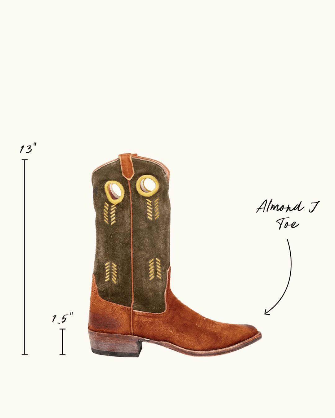 David Military Green | Luxury Fashion Men's Cowboy Boot | Miron Crosby